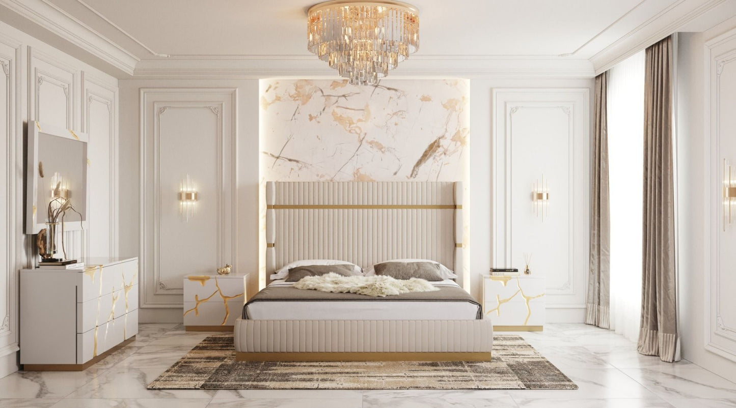 Aspen Luxury High Headboard Platform Bed