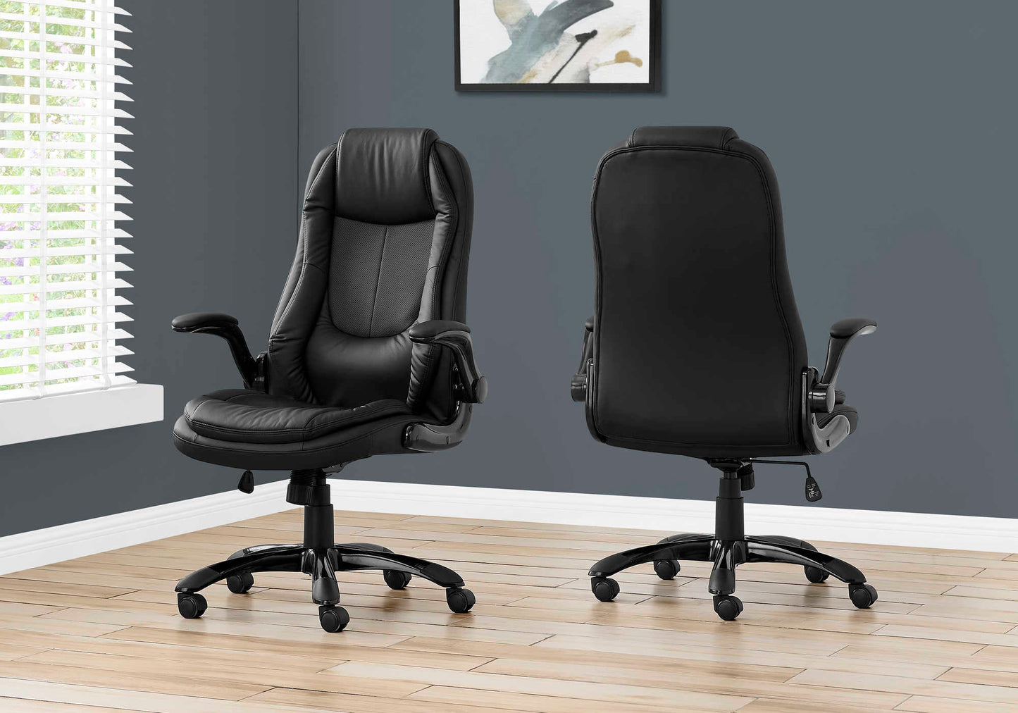 Black Leather Office Chair
