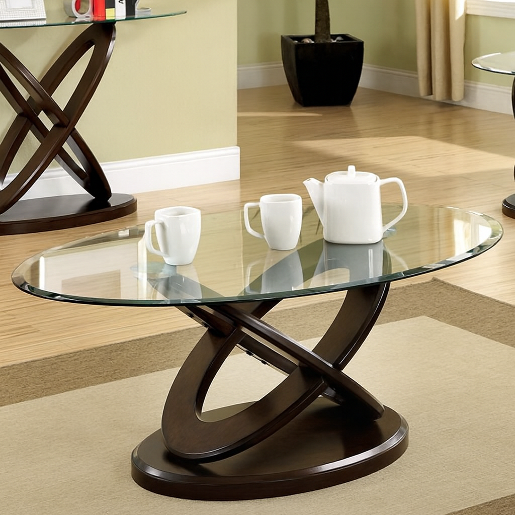 Atwood Oval Coffee Table, Oval Sofa Table & Round End Table