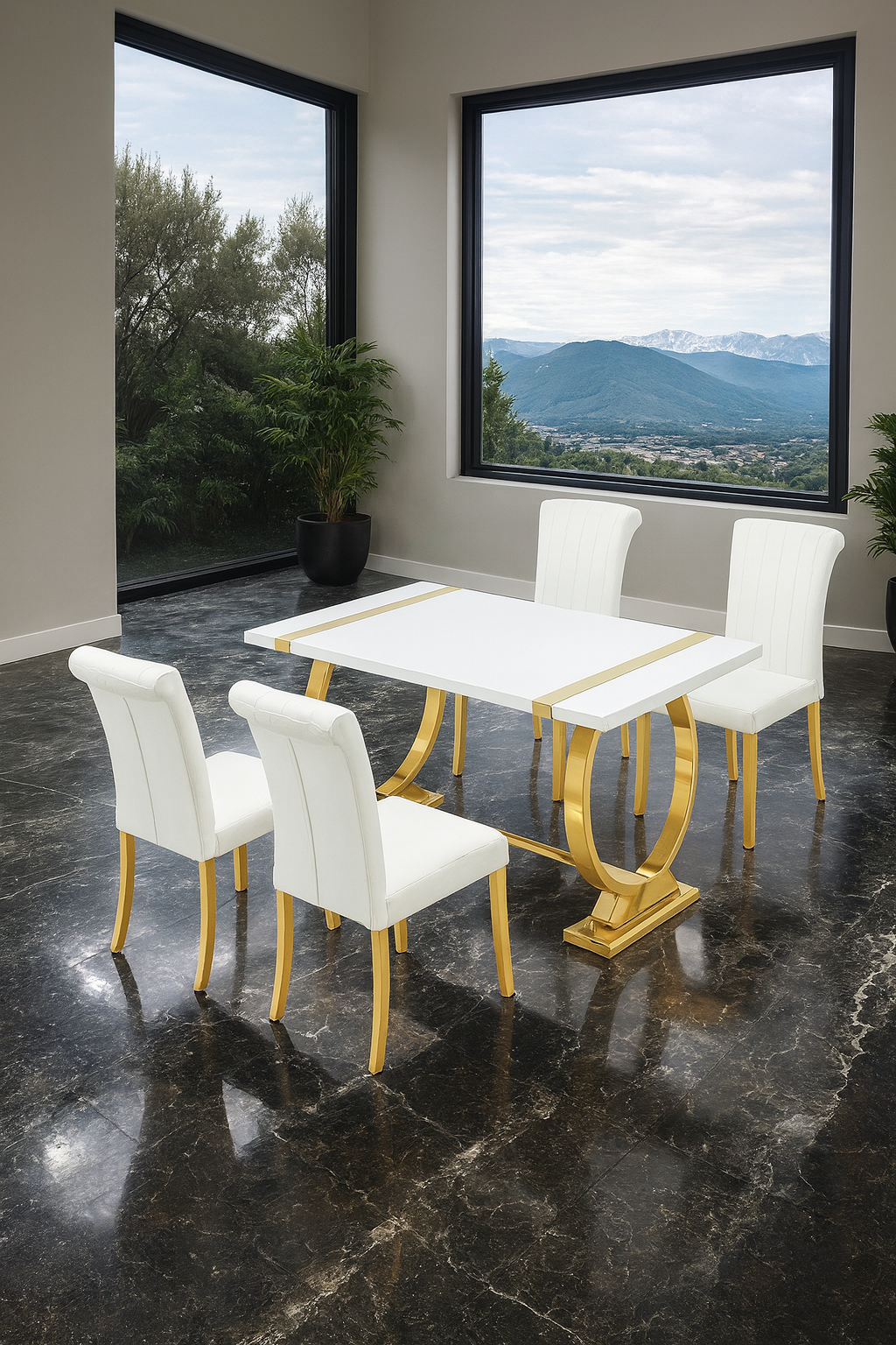 Holbaek Dining Table & Side Chair (2/Ctn)