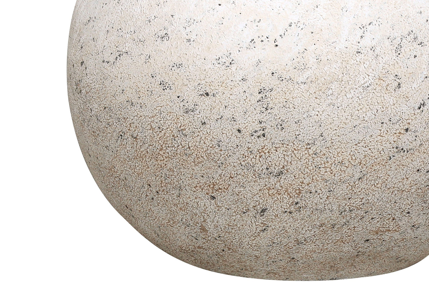 Close up of 20"H GREY CONCRETE TABLE LAMP / IVORY SHADE