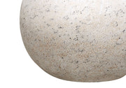 Close up of 20"H GREY CONCRETE TABLE LAMP / IVORY SHADE