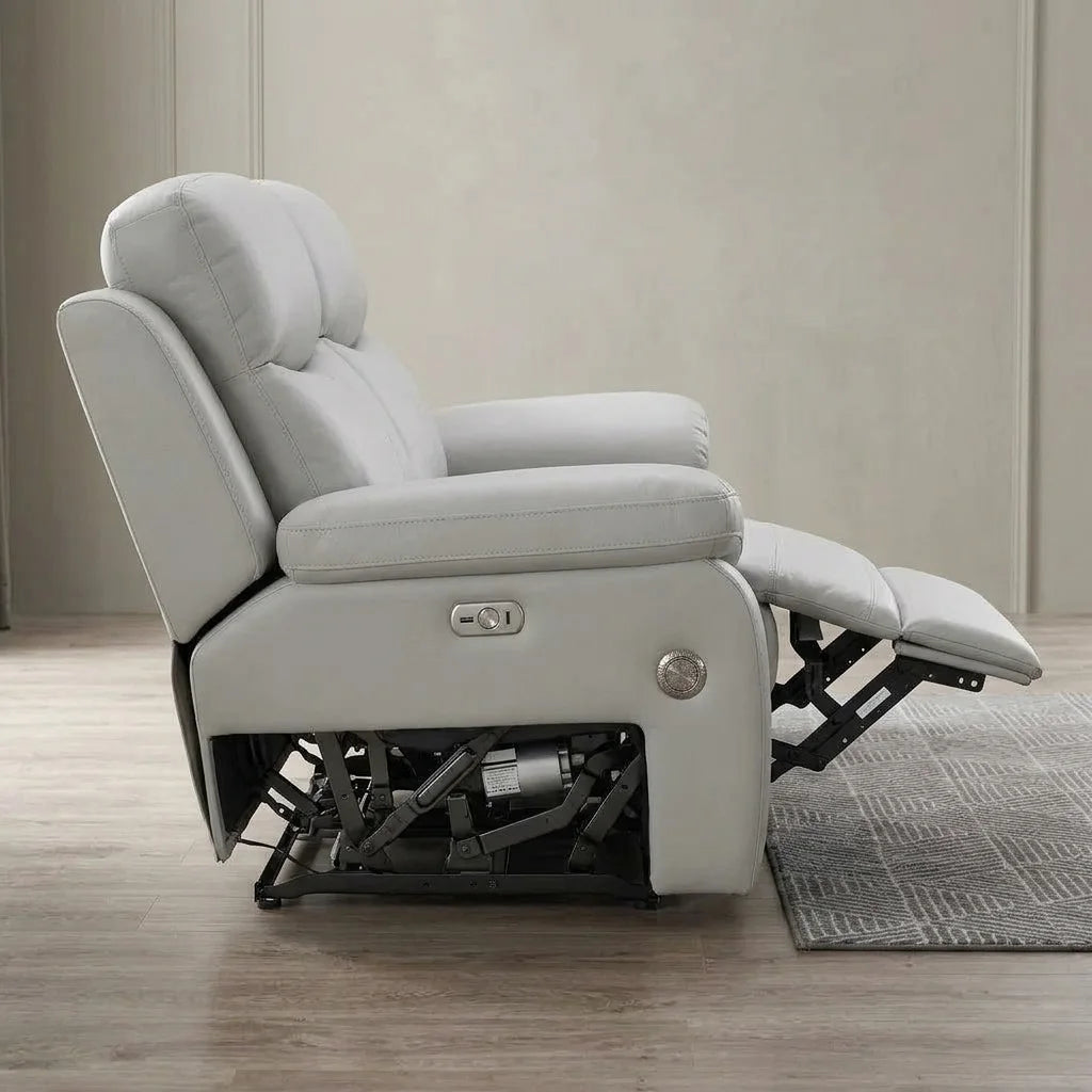 IF-8130 Light Grey Power Recliner Set