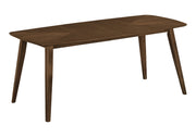 DINING TABLE - BROWN WALNUT VENEER / 36"X 72"