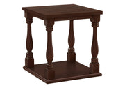 ACCENT TABLE - 25"H / ESPRESSO VENEER END TABLE