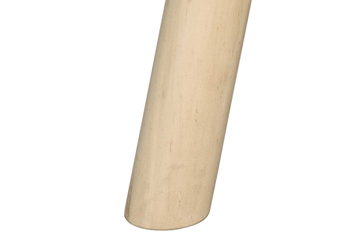 OTTOMAN - GREY KNIT / NATURAL WOOD LEGS