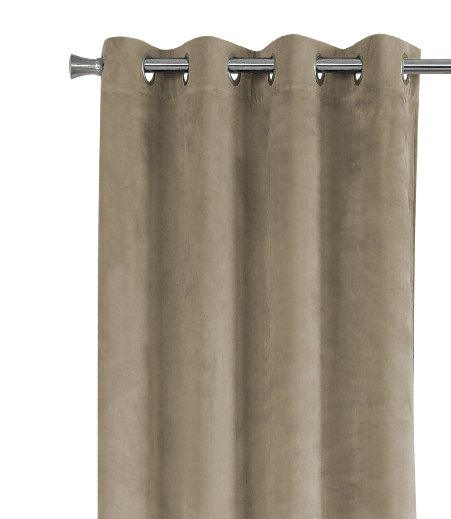 CURTAIN PANEL - 2PCS / 52"W X 84"H BEIGE ROOM DARKENING