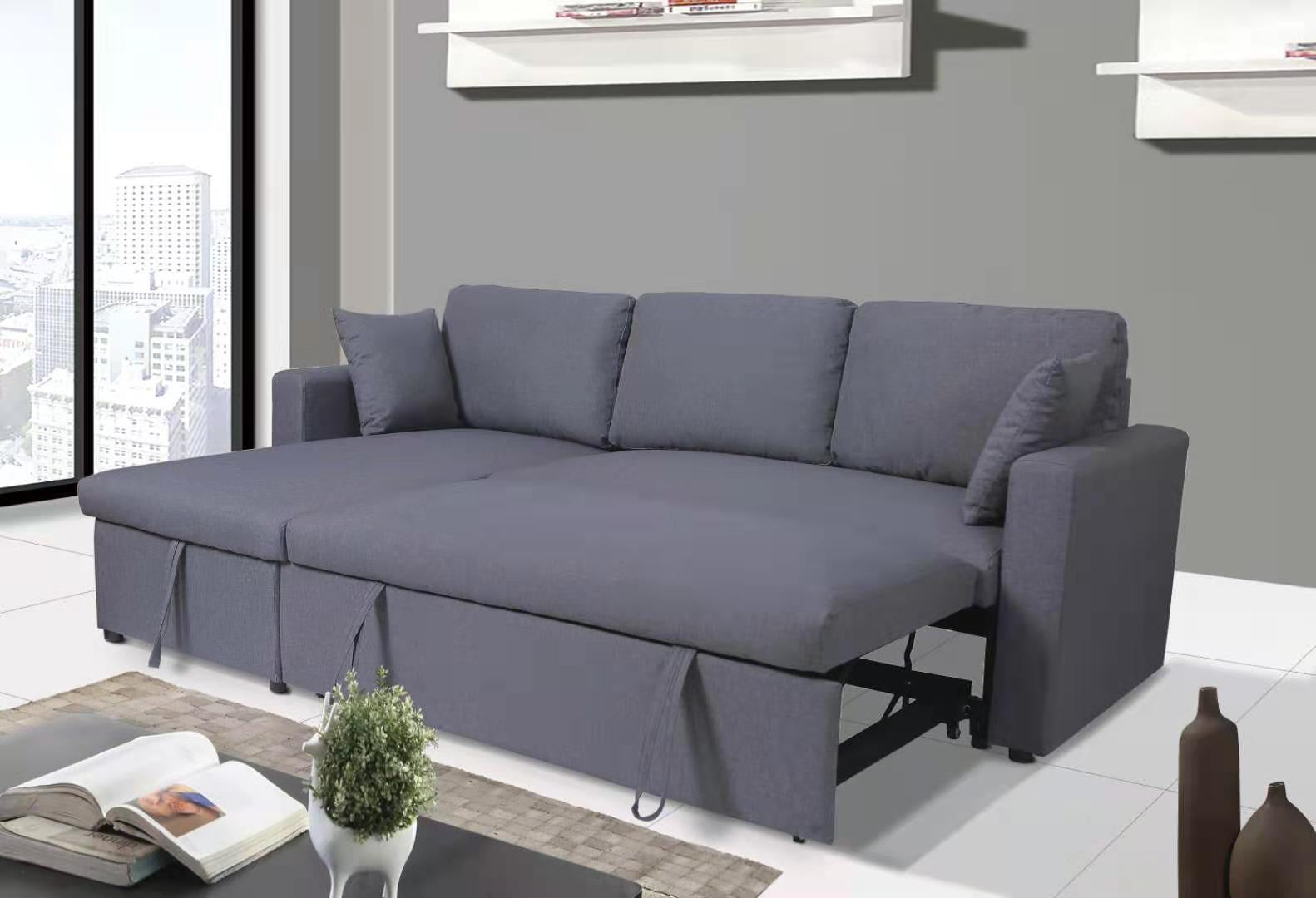 Modern Convertible Sofa Bed with Storage