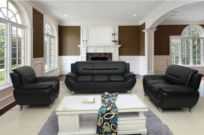 Modern Faux Leather Sofa Set 3+2+1