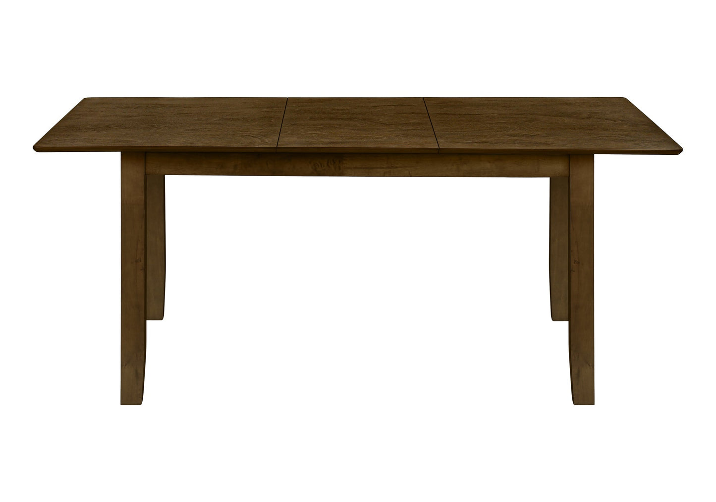 DINING TABLE - BROWN WALNUT 36"X 72"/ 18" EXTENSION PANEL