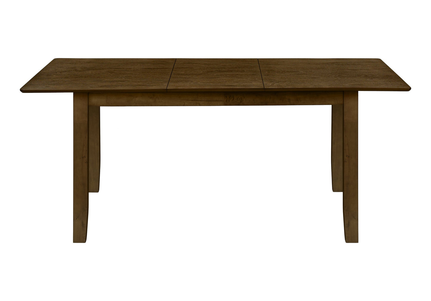 DINING TABLE - BROWN WALNUT 36"X 72"/ 18" EXTENSION PANEL