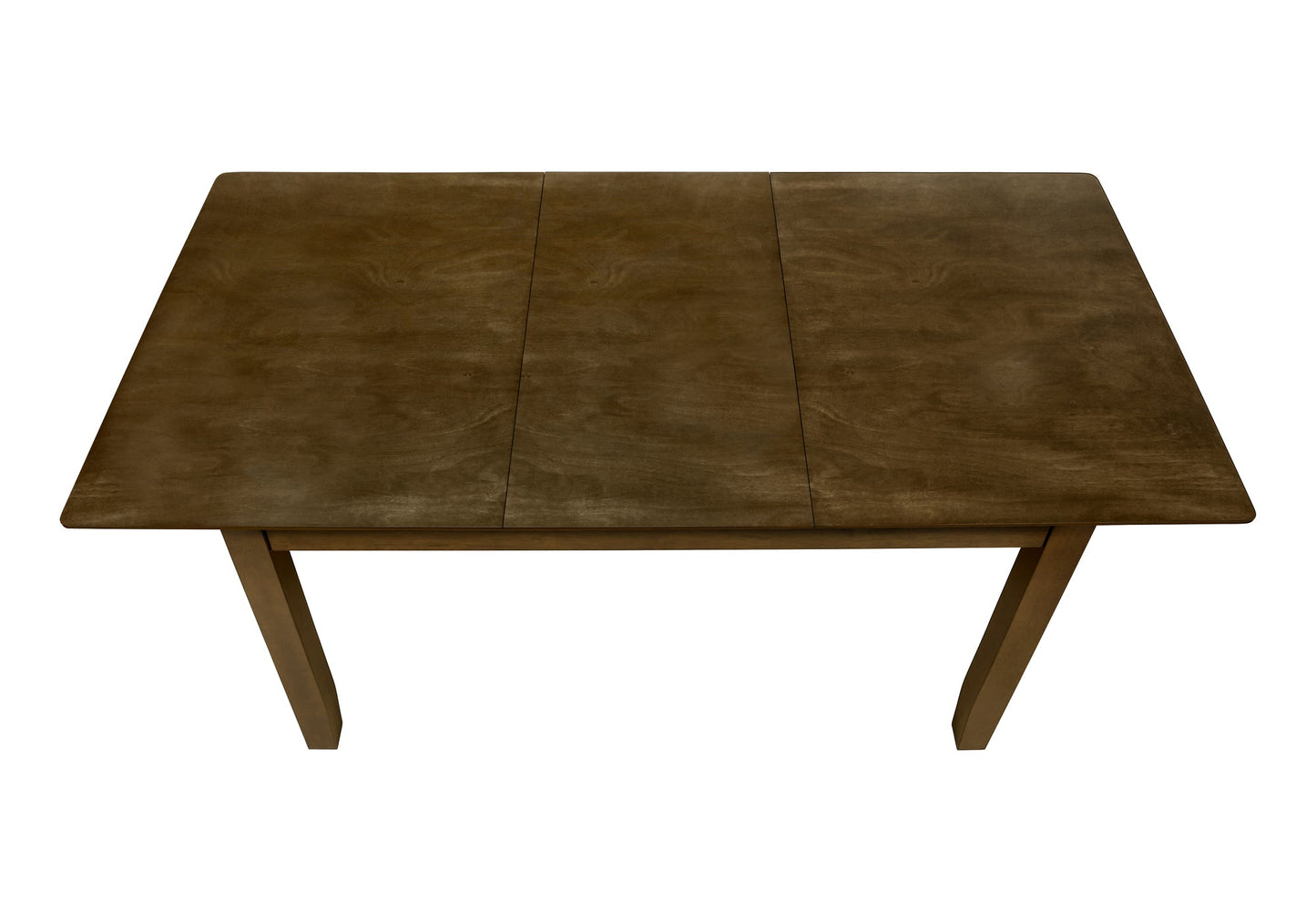 DINING TABLE - BROWN WALNUT 36"X 72"/ 18" EXTENSION PANEL
