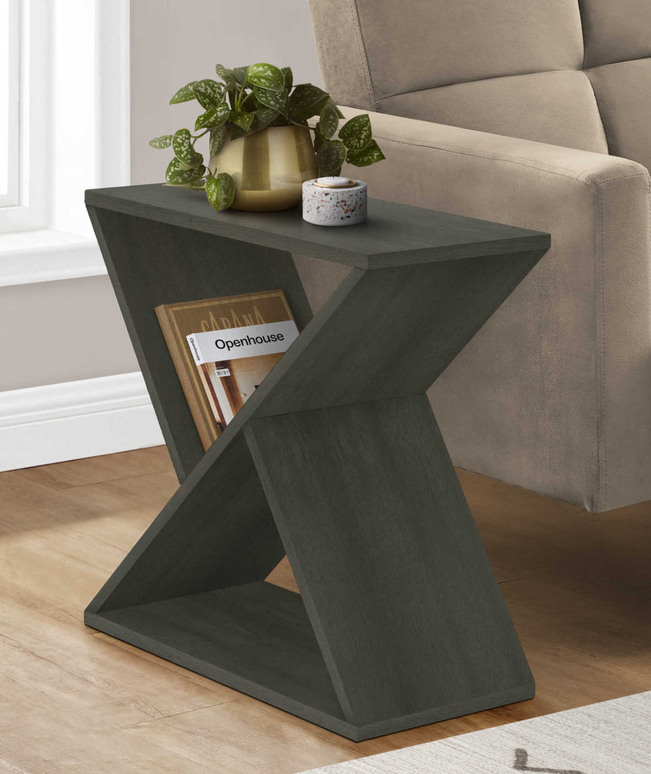 Veneer End Accent Table