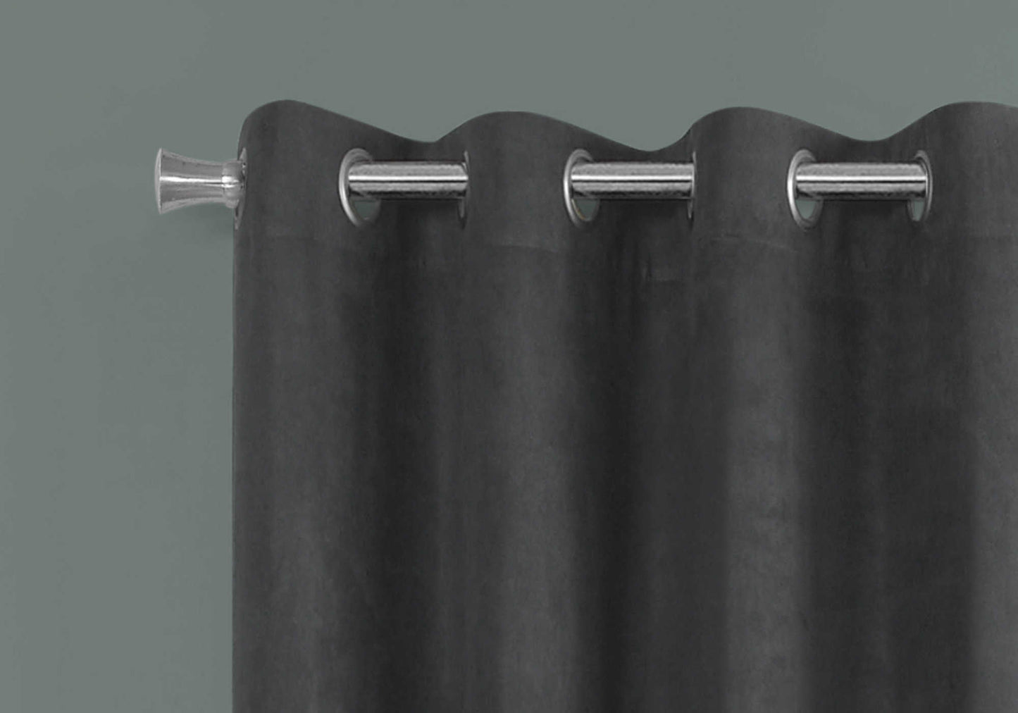 PANNEAU DE RIDEAU - 2 PIÈCES / 54" L X 84" H GRIS OBSCURISANT LA PIÈCE