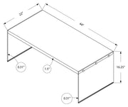 Quick-assembly rectangular grey cement coffee table – perfect for small or large spaces