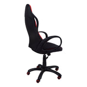 red-black-fabric-office-chair-side-view