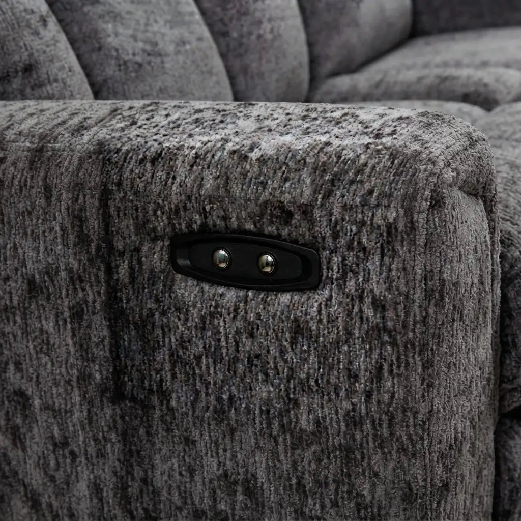 sectional sofa with textured woven upholstery