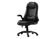 Swivel base office chair with smooth rolling caster wheels