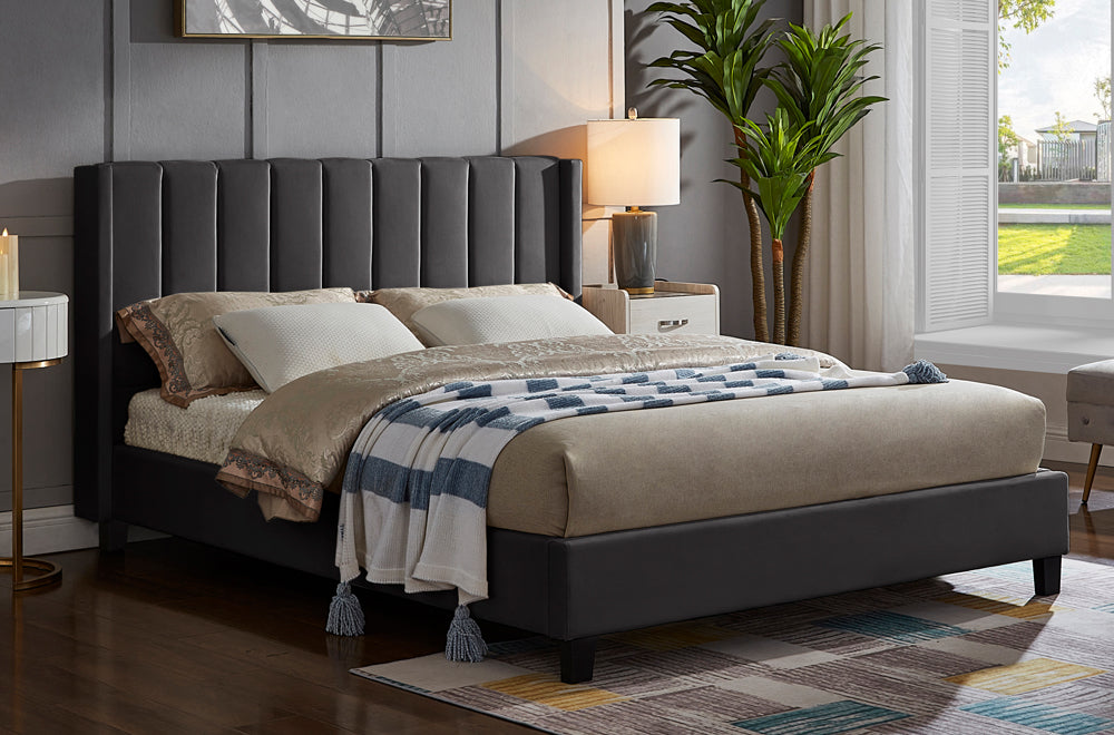 Velvet king Bed