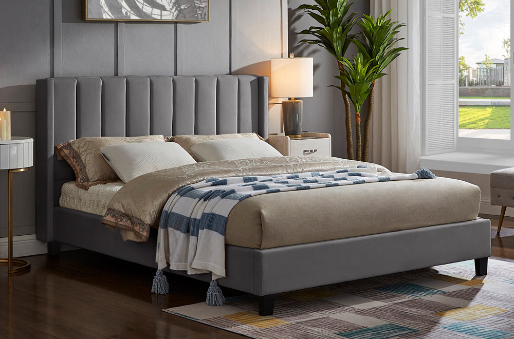 Velvet king Bed