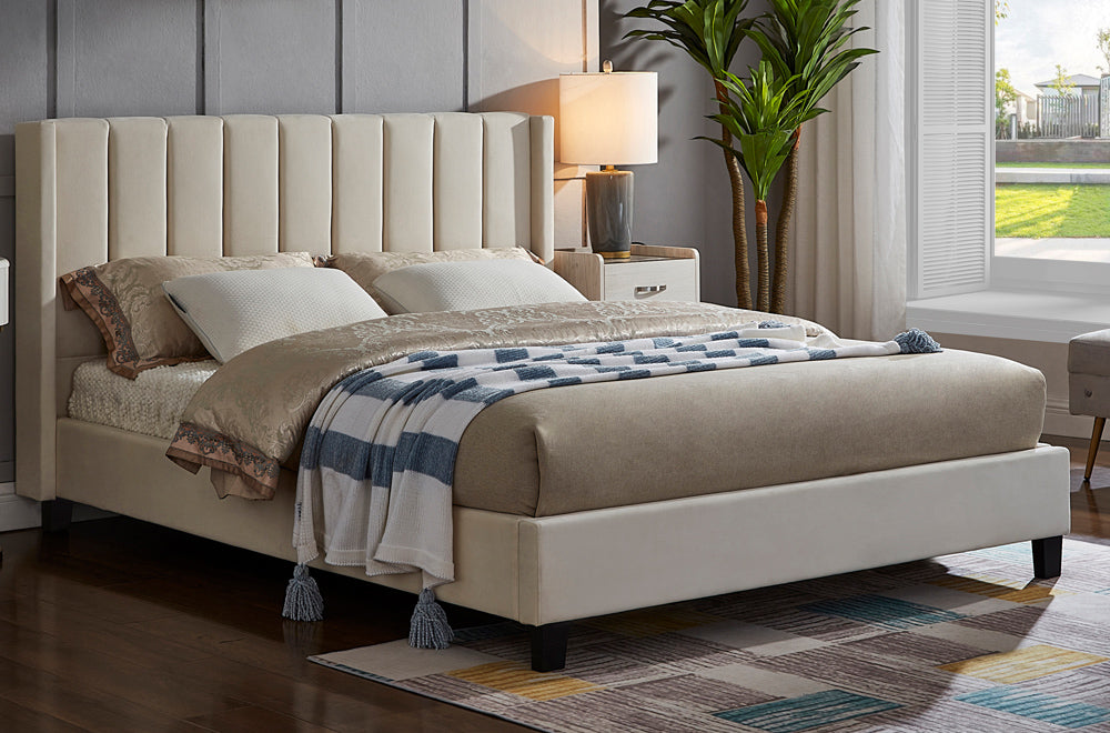 Velvet king Bed