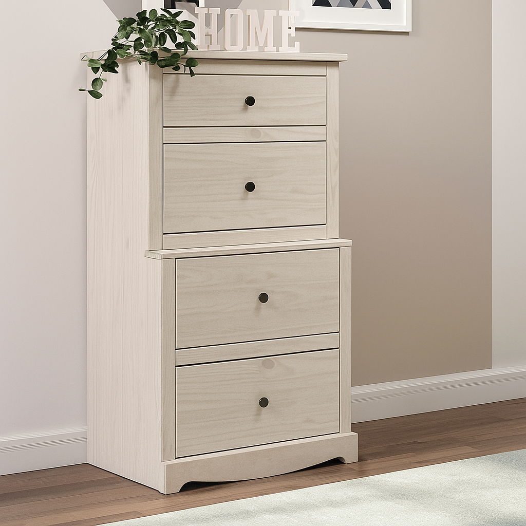 Albani Twin/Twin Post Bunkbed With Set