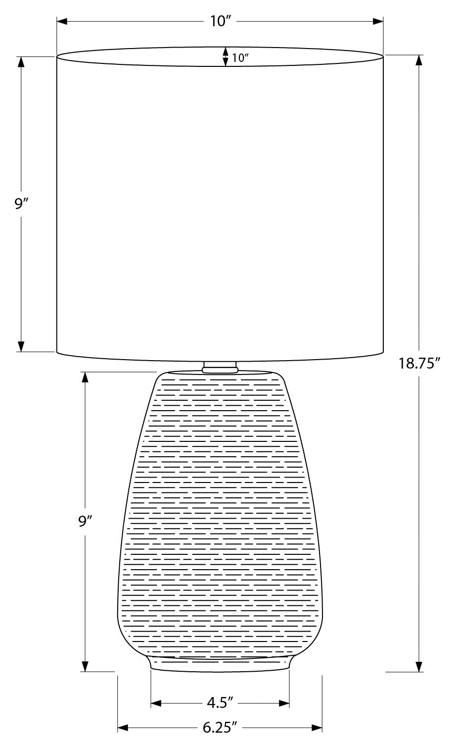  GREY CERAMIC  TABLE LAMP