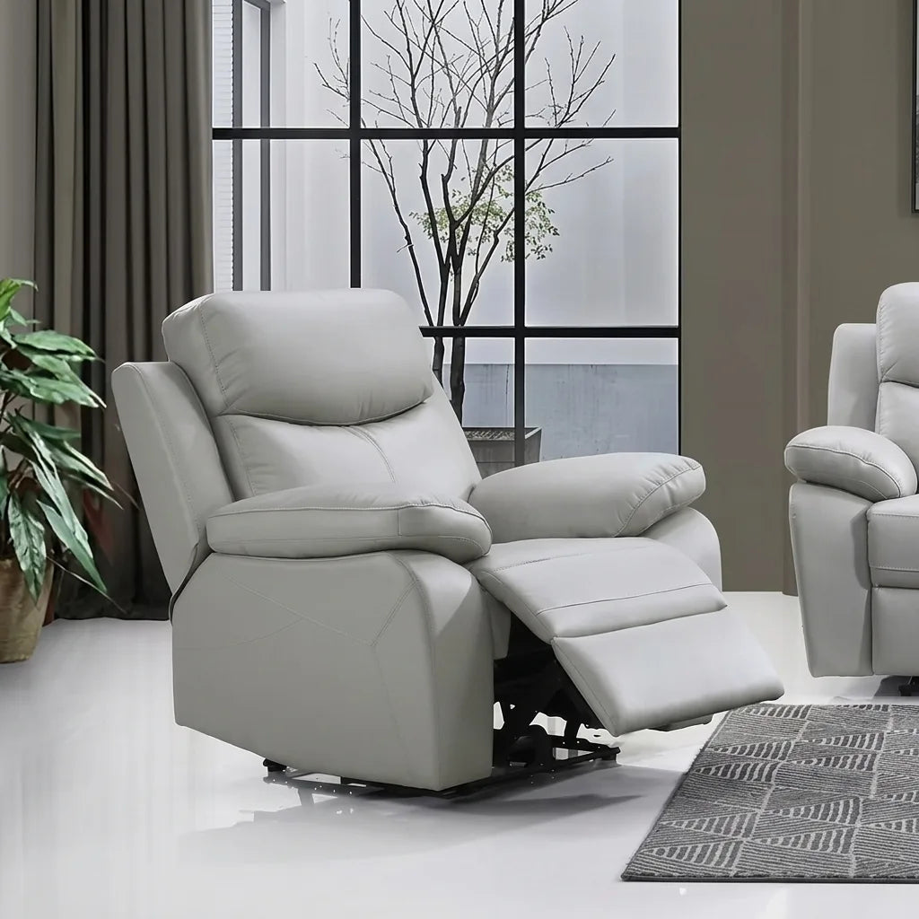 IF-8130 Light Grey Power Recliner Set