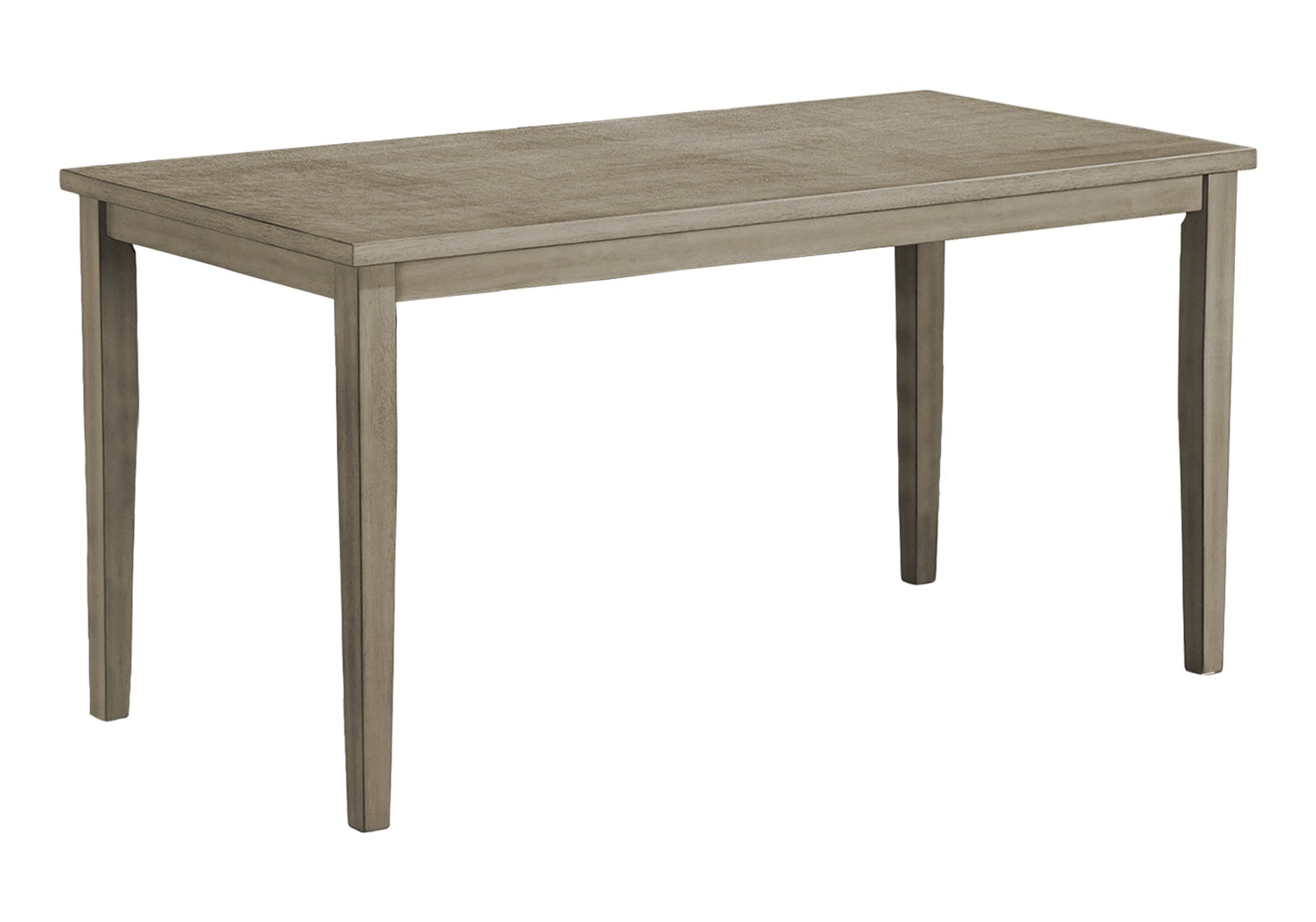 DINING TABLE - ANTIQUE GREY VENEER 36"X 72"COUNTER HEIGHT