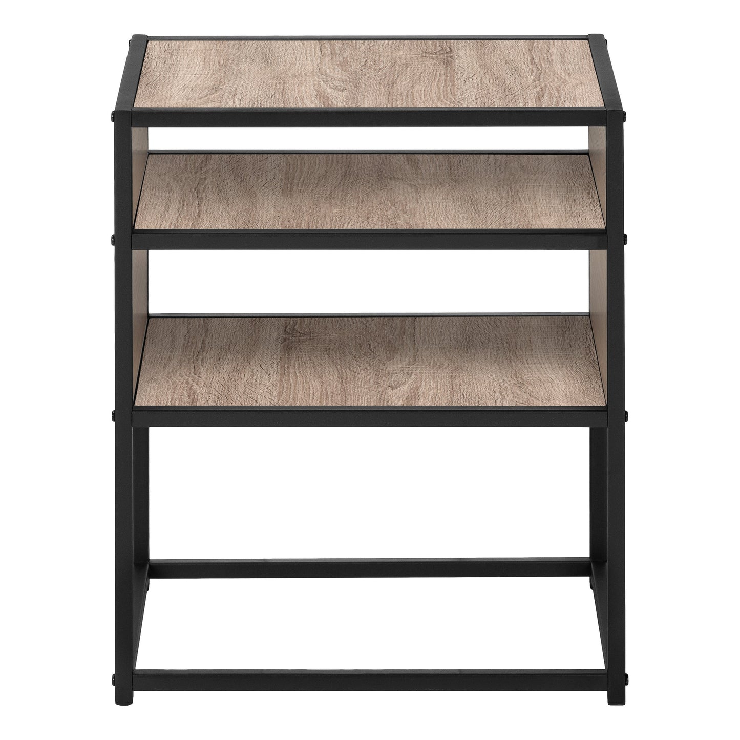 ACCENT TABLE - 25"H / DARK WALNUT VENEER END TABLE