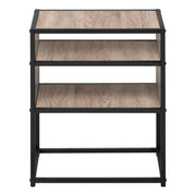 ACCENT TABLE - 25"H / DARK WALNUT VENEER END TABLE