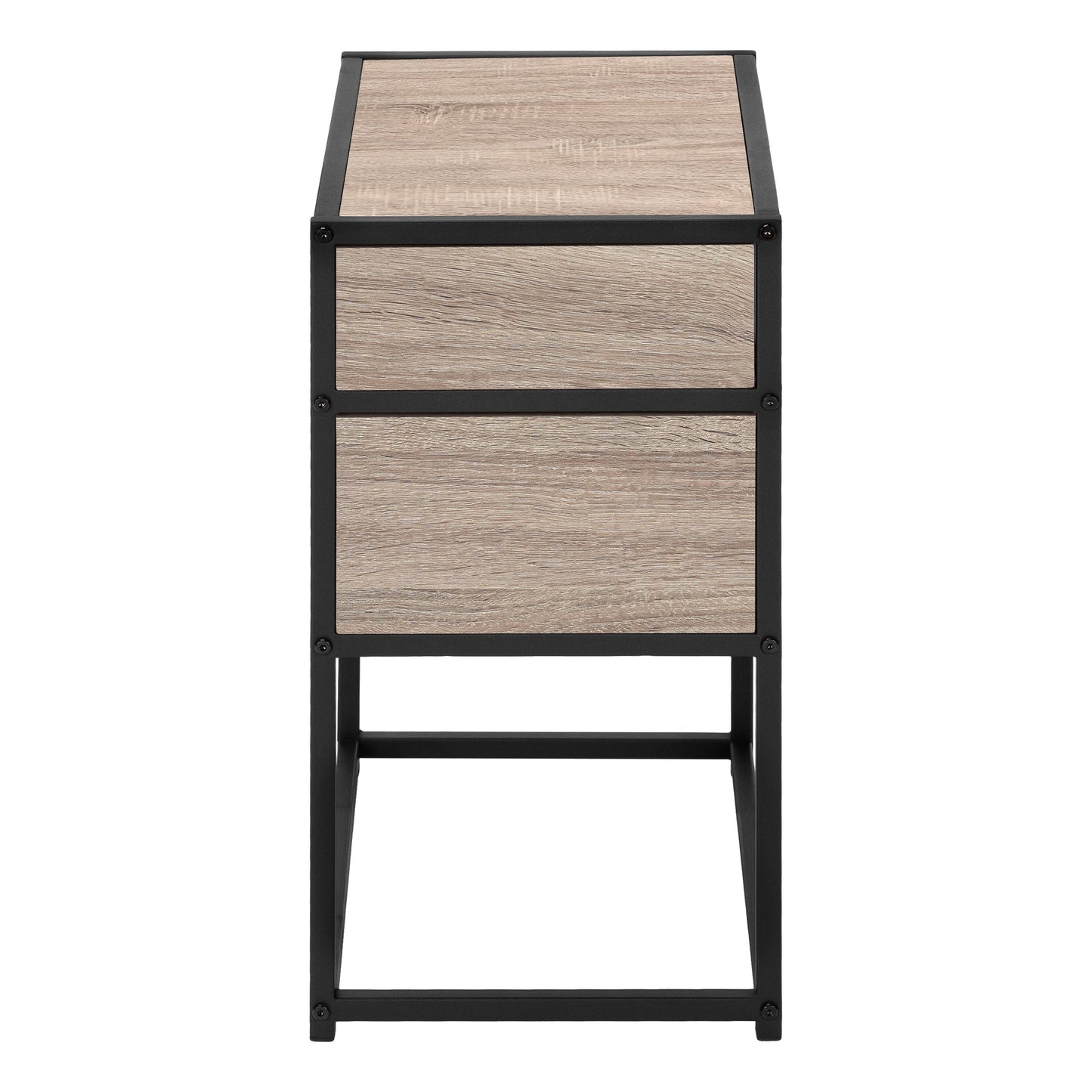 ACCENT TABLE - 25"H / DARK WALNUT VENEER END TABLE