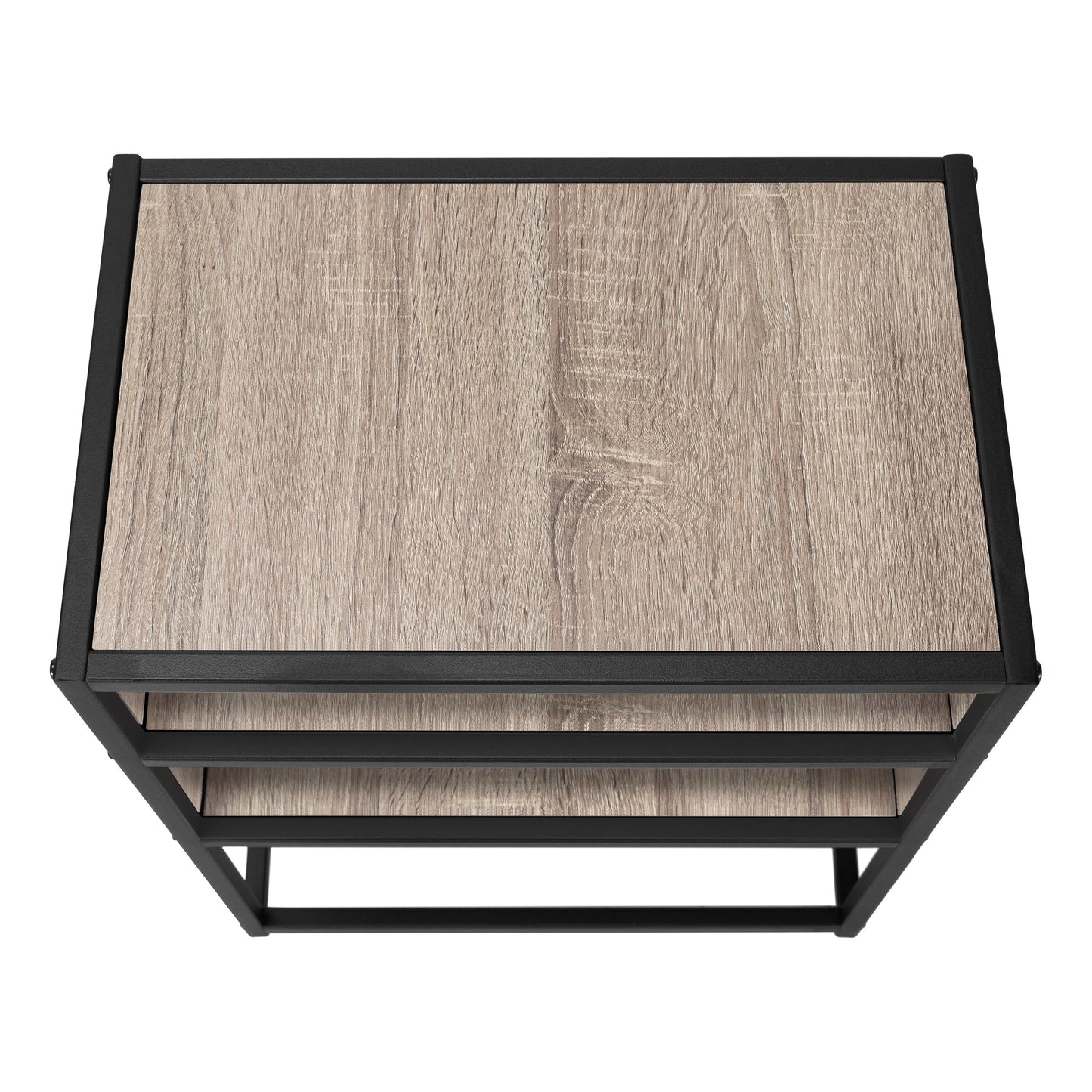ACCENT TABLE - 25"H / DARK WALNUT VENEER END TABLE
