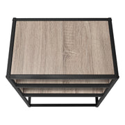 ACCENT TABLE - 25"H / DARK WALNUT VENEER END TABLE