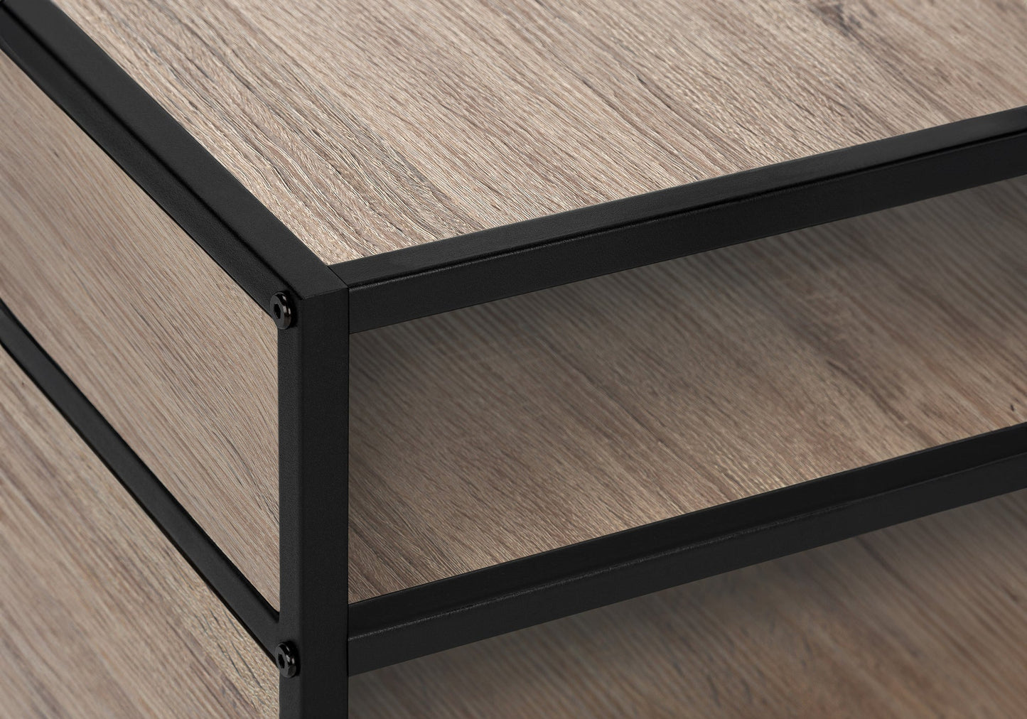 ACCENT TABLE - 25"H / DARK WALNUT VENEER END TABLE