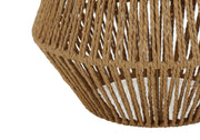 LIGHTING - 22"H TABLE LAMP BROWN ROPE / BEIGE SHADE