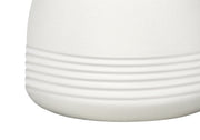 LIGHTING - 17"H TABLE LAMP CREAM CERAMIC / IVORY SHADE