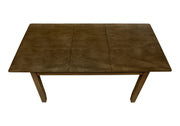 DINING TABLE - BROWN WALNUT 36"X 72"/ 18" EXTENSION PANEL