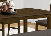 DINING TABLE - BROWN WALNUT 36"X 72"/ 18" EXTENSION PANEL