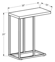 ACCENT TABLE - TERRACOTTA TILE TOP / HAMMERED BROWN