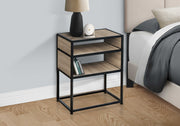 ACCENT TABLE - 25"H / DARK WALNUT VENEER END TABLE