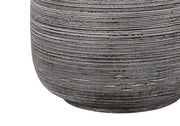 LIGHTING - 19"H TABLE LAMP GREY CERAMIC / IVORY SHADE