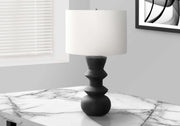 LIGHTING - 26"H TABLE LAMP CREAM CERAMIC / IVORY SHADE