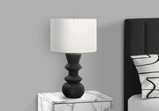 LIGHTING - 26"H TABLE LAMP CREAM CERAMIC / IVORY SHADE