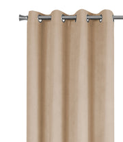 CURTAIN PANEL - 2PCS / 54"W X 84"H BEIGE ROOM DARKENING