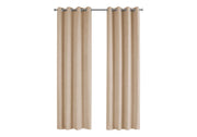 CURTAIN PANEL - 2PCS / 54"W X 84"H BEIGE ROOM DARKENING