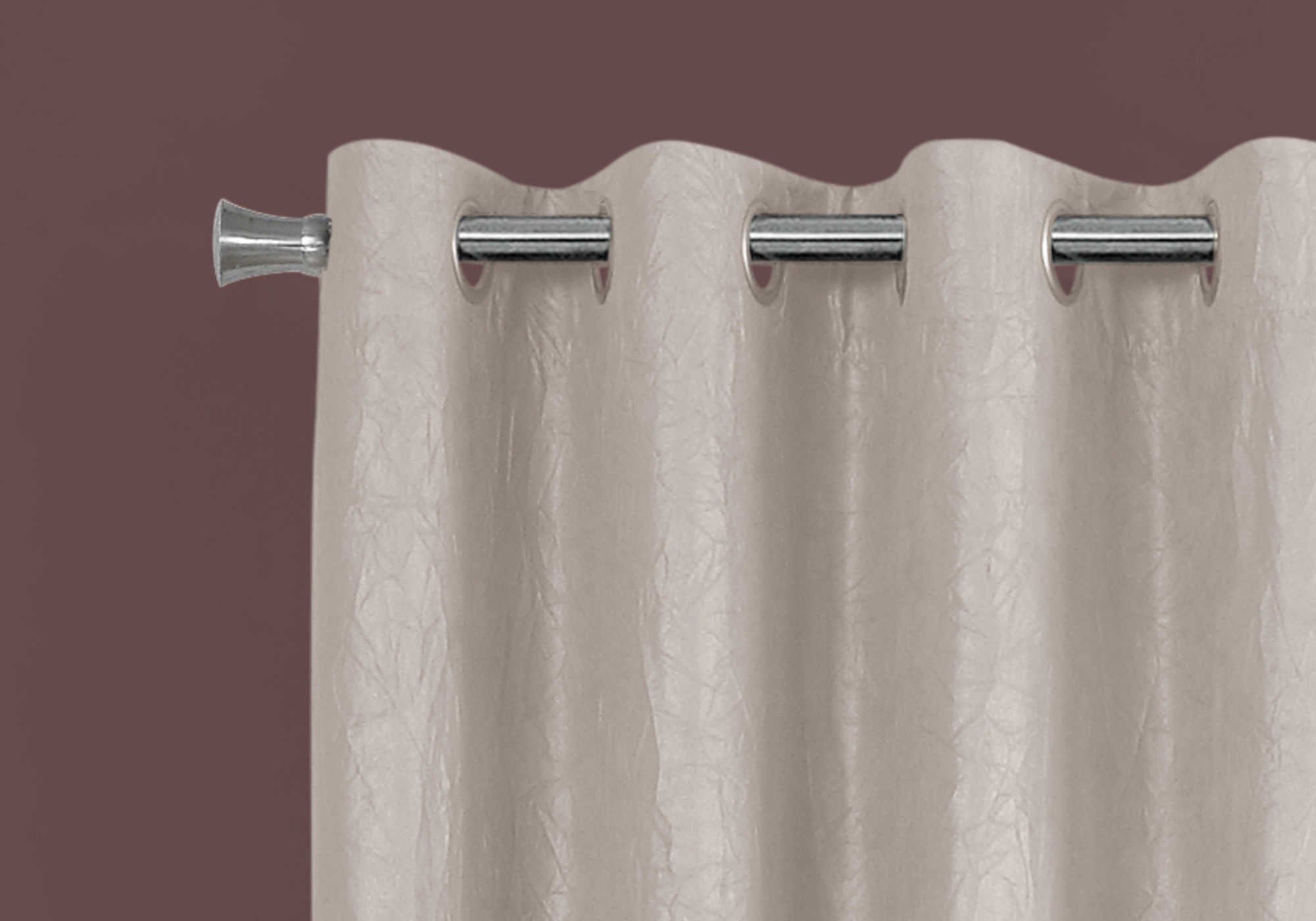 CURTAIN PANEL - 2PCS / 52"W X 95"H IVORY ROOM DARKENING