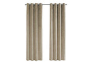 CURTAIN PANEL - 2PCS / 52"W X 84"H BEIGE ROOM DARKENING