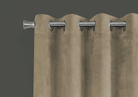 CURTAIN PANEL - 2PCS / 52"W X 84"H BEIGE ROOM DARKENING