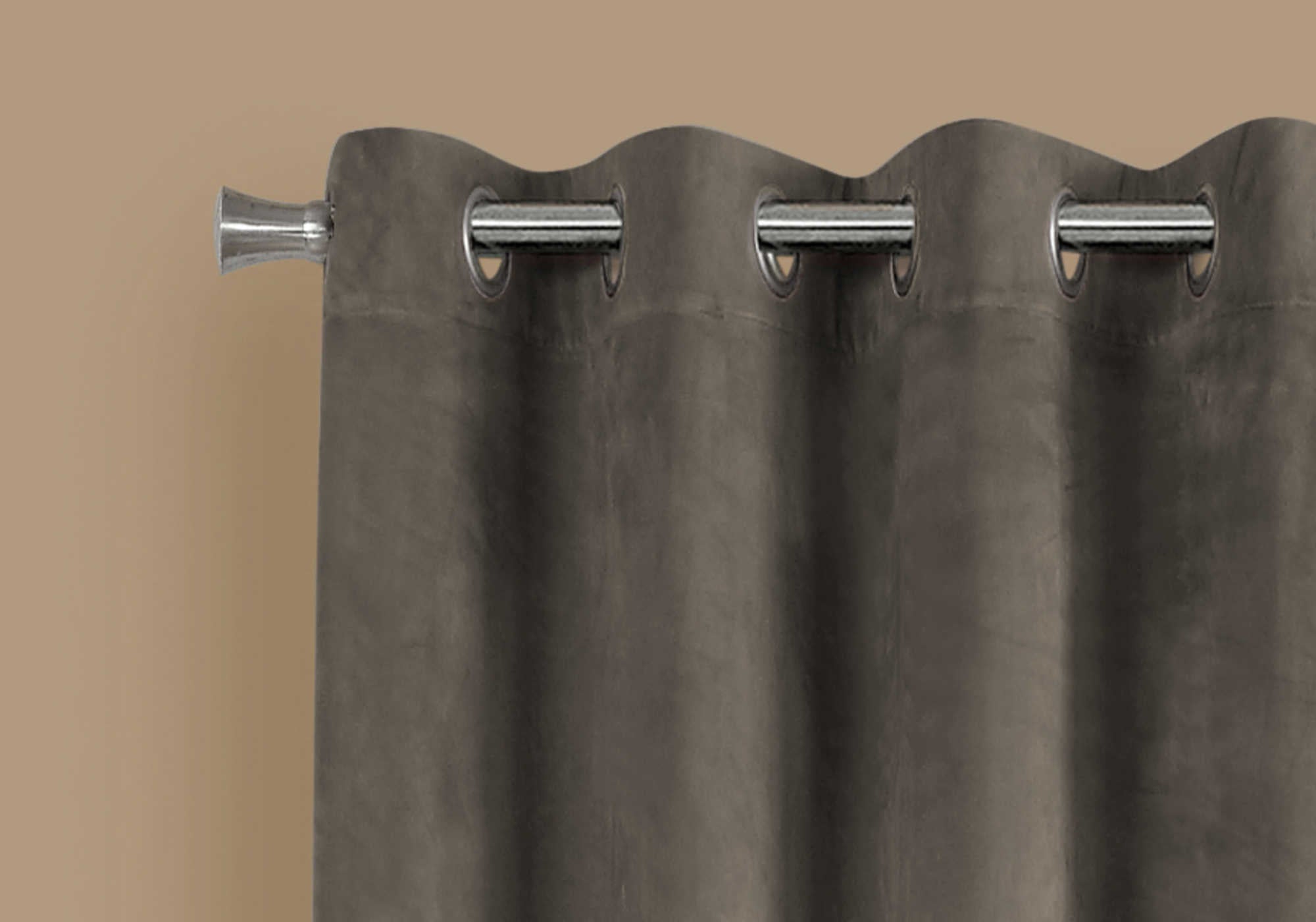 CURTAIN PANEL - 2PCS / 52"W X 84"H TAUPE ROOM DARKENING